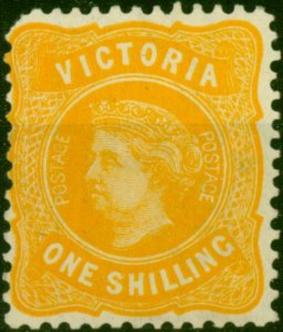 Victoria 1902 1s Yellow SG394a Good MM