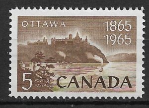 1965 Canada 442 Parliament and Ottawa River 5¢ MNH