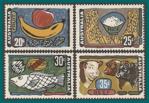 Australia 1972 Primary Industries, MNH #519-522,SG510-SG513