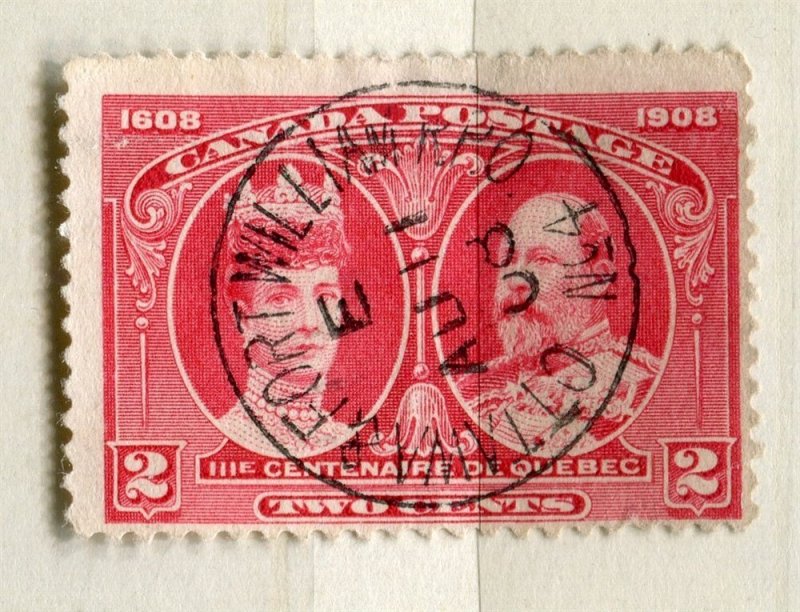 CANADA; 1908 early Ed VII Quebec issue used 2c. value fine Fort William Postmark