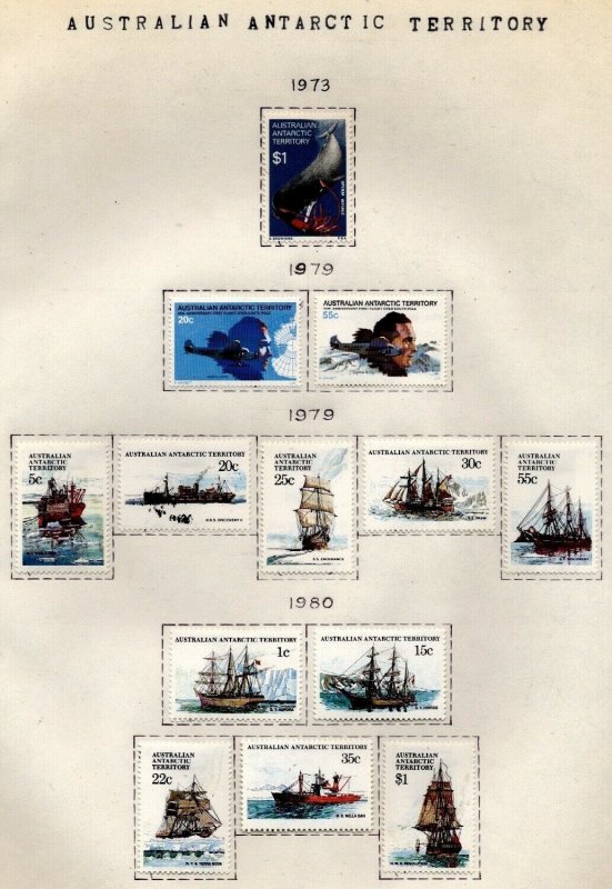 Australian Antarctic territory  One Man's Collection Mint Lightly Hinged $115.00