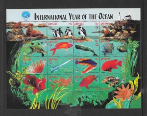 FISH - GRENADA #2773 M/S MNH