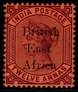 BRITISH EAST AFRICA QV SG58, 12a purple/red, M MINT. Cat £30.