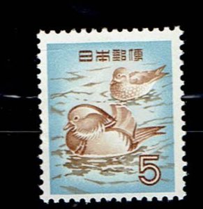 JAPAN SCOTT#611 1955 MANDARIN DUCKS - MNH