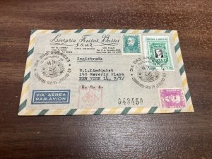 KAPPYSTAMPS 9/9 BRAZIL 1956 REGISTERED AIR MAIL COVER TO H.L. LINDQUIST NY USA