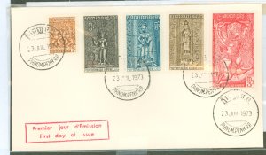 Cambodia (Kampuchea) 281/312-4/C34 FDC for 312-314