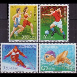 LUXEMBOURG 2004 - Scott# B441-4 Sports Set of 4 NH