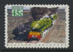 Australia SG 1413  Used  -Trains self adhesive 