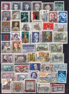 005 - AUSTRIA - 50 Different used stamps