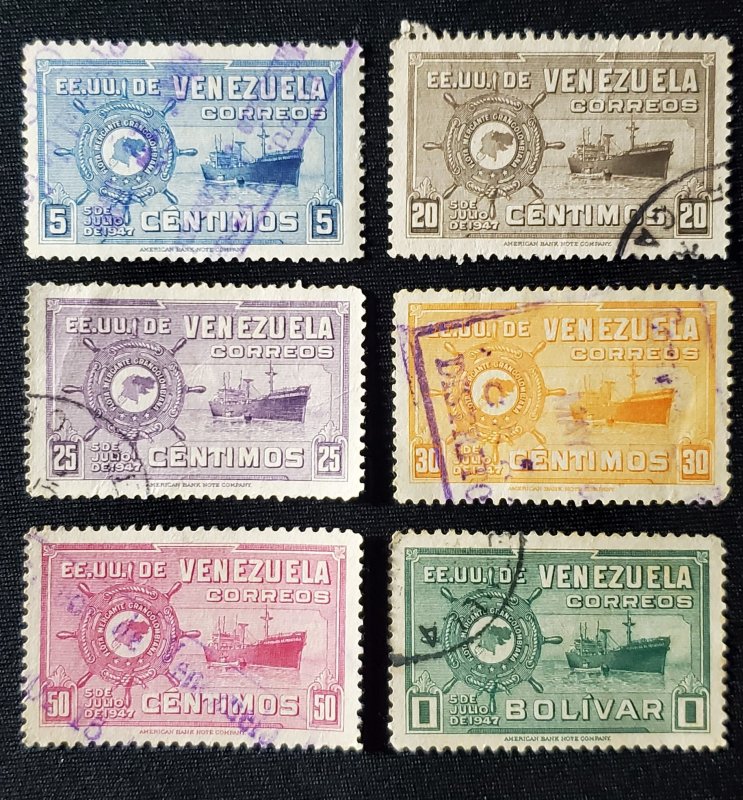Venezuela 413, 417-9, 422-3, 1948 MS Republica de Venezuela, CValue - $3.80