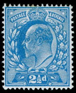 SG284 SPEC M18v(3), 2½d dull blue PERF 15x14, LH MINT. UNLISTED. DOUBLE GUM.