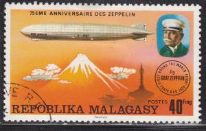 Fr Madagascar 545 CTO 1976 Count Zeppelin and LZ-127