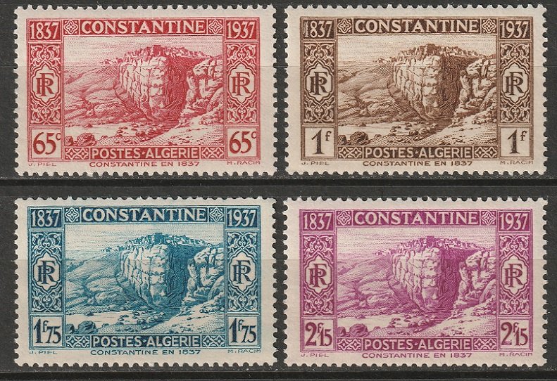 Algeria 1937 Sc 113-6 set MNH**