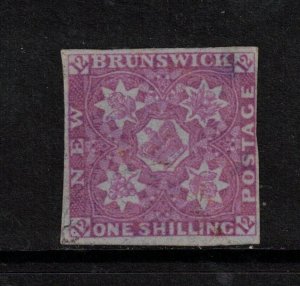 New Brunswick #3 Used Fine+ With Ideal Light Cancel & Crease *With Certificate*