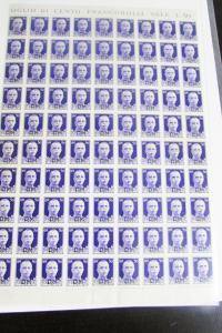 Italy Rare Mint NH Social Republic Stamp Sheets + Lot Scott Value $100,000.00