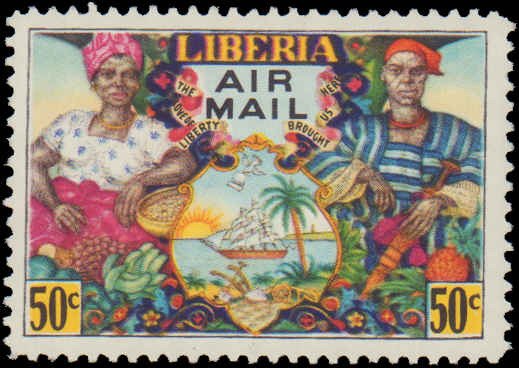 Liberia #C63-C64, Complete Set(2), 1949, Never Hinged