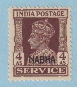 INDIA - NABHA STATE O47 OFFICIAL  MINT NEVER HINGED OG ** EXTRA FINE! - GRP