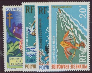 French Polynesia #C69/C71-C73 Unused