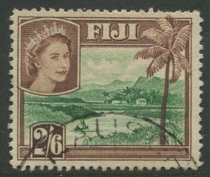 STAMP STATION PERTH Fiji #159 QEII Definitive Issue Used 1954 CV$0.75