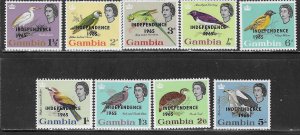 Gambia #195-203  Queen Elizabeth  (MNH) CV$5.75