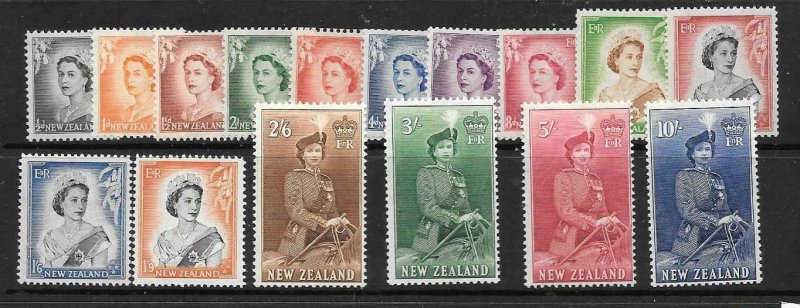 NEW ZEALAND SG723/36 1953 DEFINITIVE SET MNH