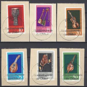 German Democratic Republic Scott # 1330 - 1335, used, fd cancel