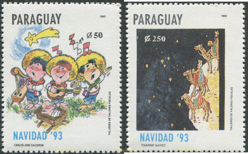 701864 MNH PARAGUAY 1993 NAVIDAD 1993