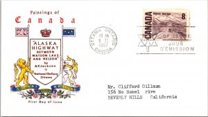 Canada 1967 FDC - Paintings Of Canada, Alaska Highway - Ottwa, Ont - J3924