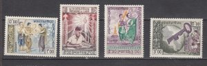J43588 JL Stamps1959 asia laos set mnh #56-9 designs