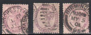 Great Brittain #88 Used  -- 3 Choice stamps---  C$97,50 - Select Nice CDS cancel