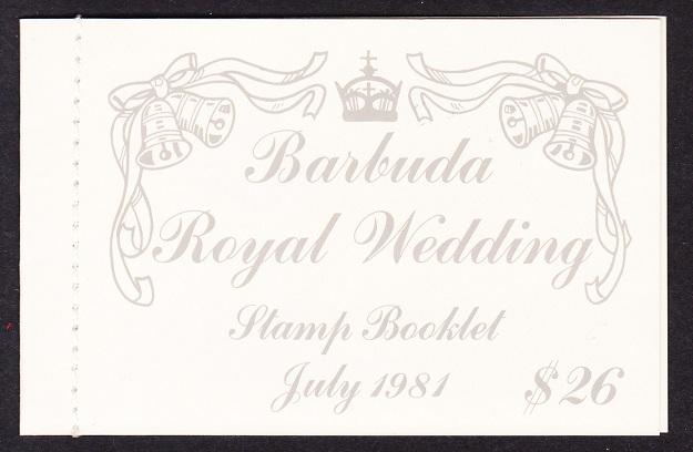 Barbuda Charles and Diana Royal Wedding Booklet SG#SB3