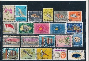 D395698 Singapore Nice selection of VFU Used stamps