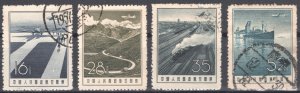 China 1957 Air post stamps, Plains over... Used VF (NGai)