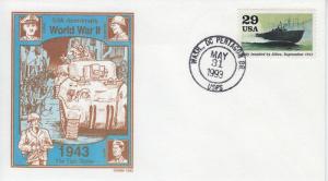 1993 World War II Italy Invaded (Scott 2765f) Gamm UO FDC