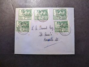 1943 England British Channel Islands Cover Jersey CI Local Use St Annes