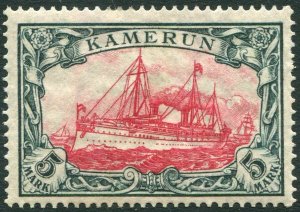 CAMEROUN-1905-19 5m Carmine & Black 25 x 17 Sg K25a MOUNTED MINT V36325