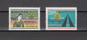 South Korea, Scott cat. 580-581. Korean Scout Jamboree issue. Light Hinged. ^