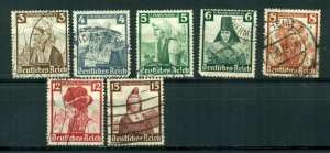 Germany 1935 #B69 - B75 U SCV(2024)=$5.20