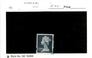 Great Britain, Postage Stamp, #MH281 Used, 1996 Machins Queen (AC)