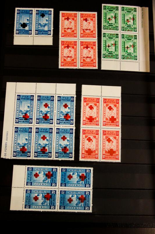 Ethiopia Mint Error and Variety Stamp Collection in Stock Book