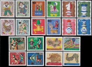 Germany (Berlin) 1970-1972 SC# 9NB 74-7, 79-81,83-6, 88-91, 92-95 MNH