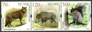 Armenia, Nagorno Karabakh,  #165-167  Endangered animals set of 3