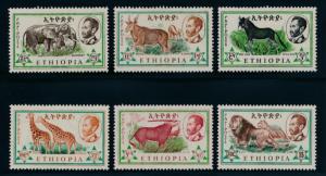 Ethiopia 369-374 Mint NH animals