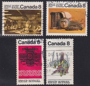 Canada - 1972 - Scott #570-573 - used - First Nations