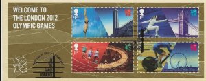 Thematic Stamps GB 2012 Welcome to London miniature sheet sg.MS3341 used 