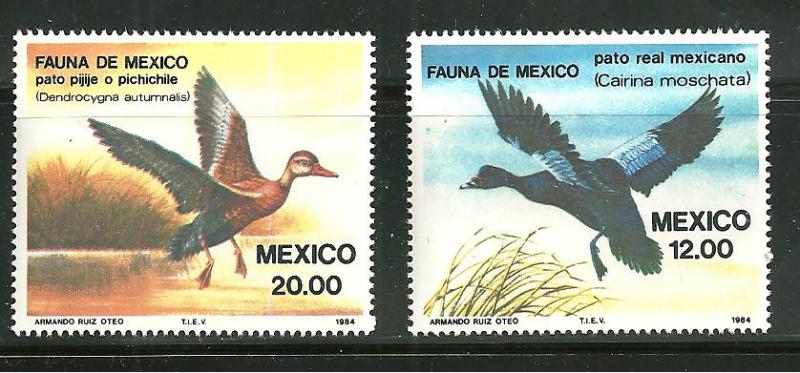 Mexico 1346-47 MNH Muscovy Duck & Black Bellied Tree Duck