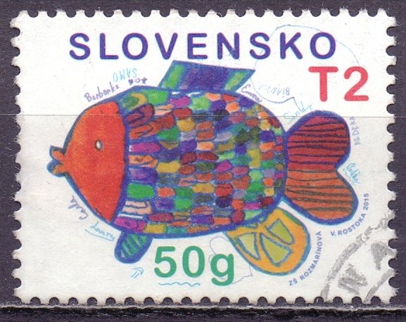 Slovenia. 2015. 777. Children's drawings. USED.