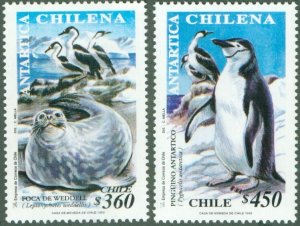 CHILE 1283-84 MNH CV $8.00 BIN $4.00