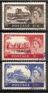 Great Britain Offices-Tangier 576-78 Used 1955 Top Values