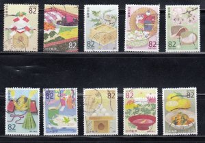 Japan 2016 Sc#4052a-j Traditional Dietary Culture of Japan (Series 2) Used